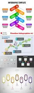 Vectors - Timeline Infographics 67