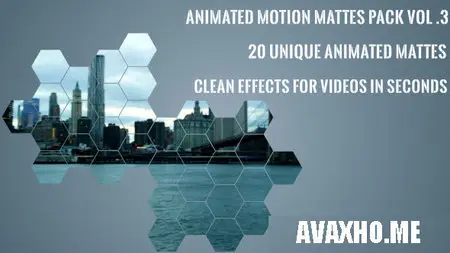 Clean Animated Motion Mattes Pack 3 - Motion Graphics (VideoHive)