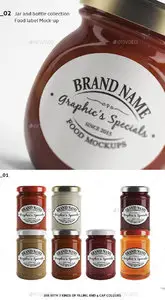 GraphicRiver - Jar & Bottle - Label Logo Mockup