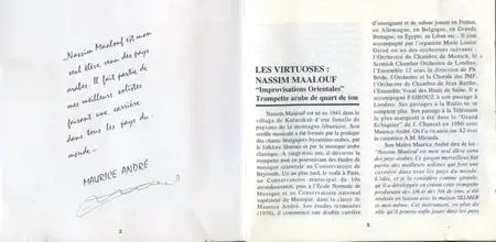 Nassim Maalouf - Improvisations Orientales (1994) {Club Du Disque Arabe ‎AAA116}