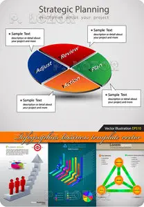 Infographics business template vector