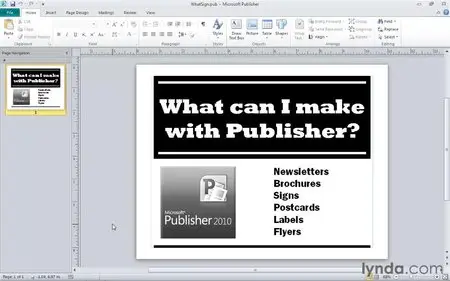 Publisher 2010 Essential Training by David Rivers