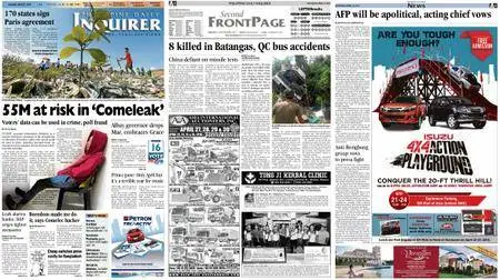 Philippine Daily Inquirer – April 23, 2016