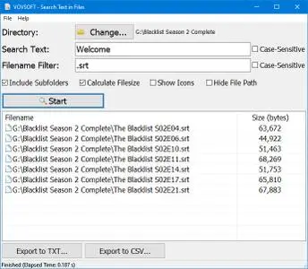 VovSoft Search Text in Files 3.6