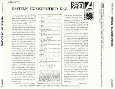 Fred Kaz - Eastern Exposure (1960) {2013 Japan Jazz Best Collection 1000 Series, WPCR-27218}