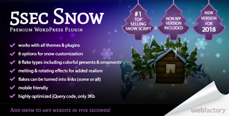 CodeCanyon - 5sec Snow v1.55 - Premium WordPress Plugin - 851002