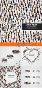 Group of people vector 3