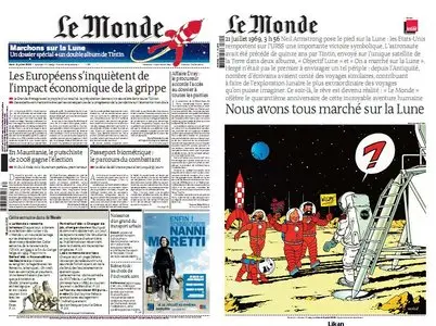Le Monde 21 Juillet 09 Plus dossier special Lune