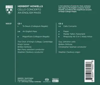 Guy Johnston, Stephen Cleobury, Christopher Seaman, Britten Sinfonia - Howells: Cello Concerto; An English Mass (2019)