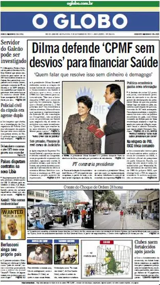 Jornal O Globo - 2 de setembro 2011