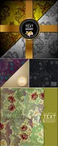 Floral Book Covers Vector