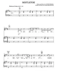 Mistletoe - Justin Bieber (Piano-Vocal-Guitar (Piano Accompaniment))