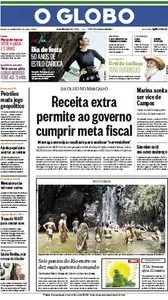 Jornal O Globo - 4 de janeiro de 2014 - Sábado