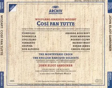 John Eliot Gardiner, English Baroque Soloists - Wolfgang Amadeus Mozart: Così fan tutte (1993)