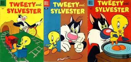 Tweety and Sylvester #4-11 + 4 Color #406,489,524 (1954)