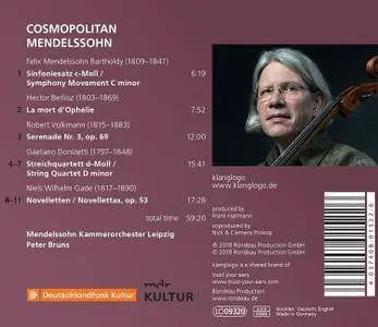 Mendelssohn Kammerorchester Leipzig & Peter Bruns - Cosmopolitan Mendelssohn (2018)