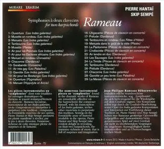 Pierre Hantaï, Skip Sempé - Jean-Philippe Rameau: Symphonies à deux clavecins (2012)