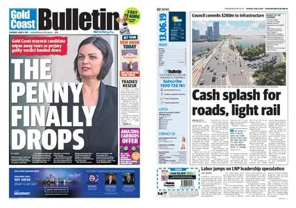 The Gold Coast Bulletin – June 13, 2019
