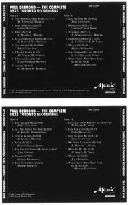 Paul Desmond - The Complete 1975 Toronto Recordings (7CD) (2020)