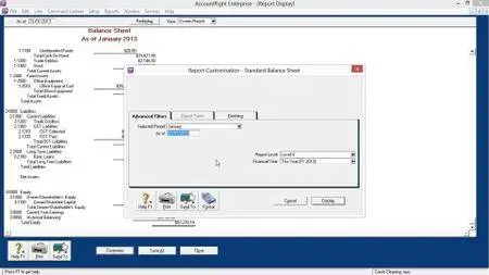 MYOB AccountRight: Reporting Necessities