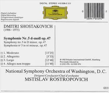 Mstislav Rostropovich - Symphony No. 5 (1983) {Deutsche Grammophon}