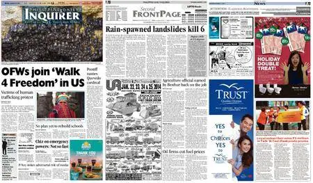 Philippine Daily Inquirer – January 13, 2014