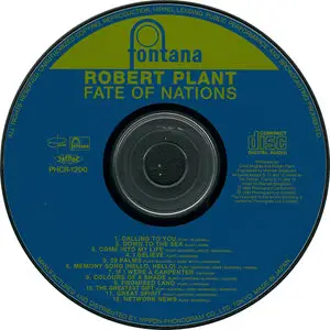 Robert Plant - Fate Of Nations (1993)  [Japan Issue]