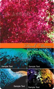 Dark Mosaic vector background
