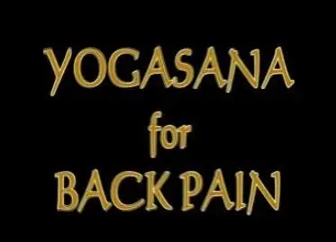 "Yogasana for Back Pain", 2008