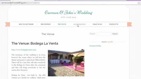 How To Create Your Own Wedding or Family Website