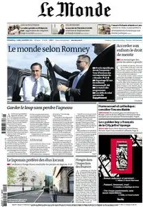 Le Monde et Suppléments du Dimanche 4 et Lundi 5 Novembre 2012