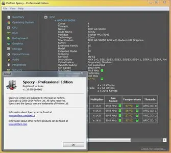 Speccy Professional 1.26.698 + Portable