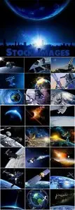 Space satellite, astronaut, planets - 25 HQ Jpg