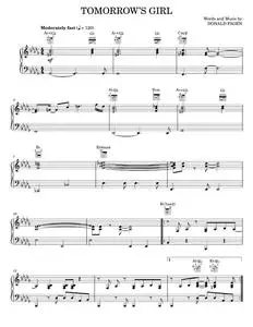 Tomorrow's Girl - Donald Fagen, Steely Dan (Piano-Vocal-Guitar)