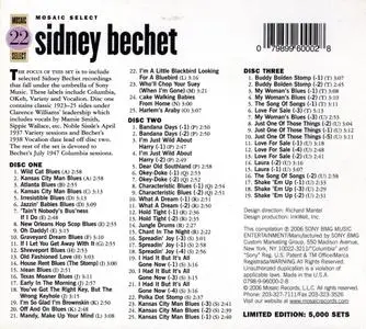 Sidney Bechet - Mosaic Select (2006) {3CD Box Set, Mosaic Records MS-022 rec 1923-1947}