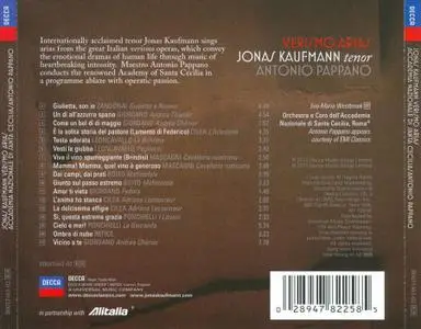 Jonas Kaufmann, Antonio Pappano, Accademia Nazionale di Santa Cecilia - Verismo Arias (2010)