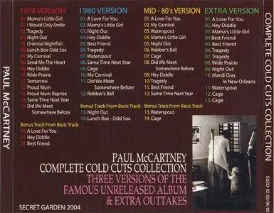 Paul McCartney - Complete Cold Cuts Collection (4CD) (2004) {Secret Garden} **[RE-UP]**
