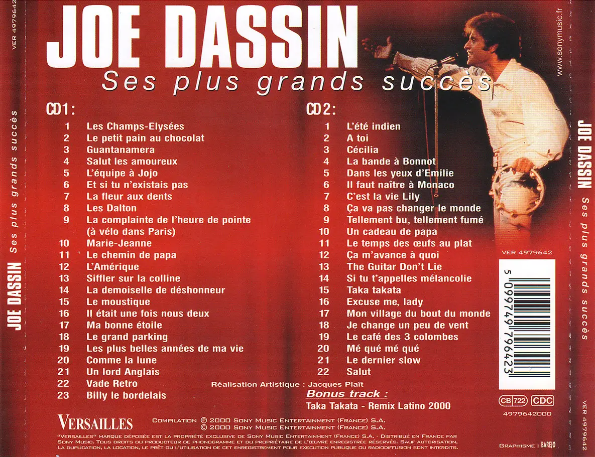 Joe Dassin - Ses plus grands succes (2000) 2CDs / AvaxHome
