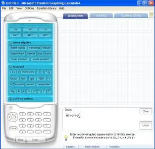 MS Graphing calculator 2006   v 15.0.3400.0603