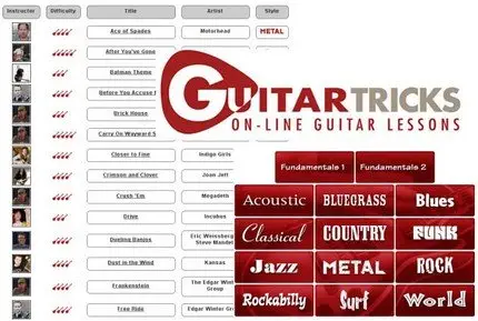 GuitarTricks - On-line Guitar Lessons