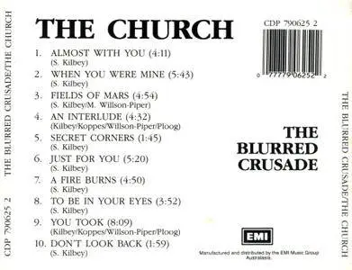 The Church - The Blurred Crusade (1982) {Parlophone-EMI Records CDP 790625 2}