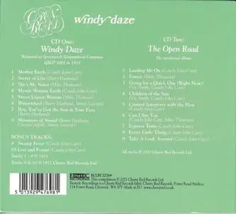 Open Road - Windy Daze (2CD) (1971) {2021 Esoteric Recordings/Cherry Red}