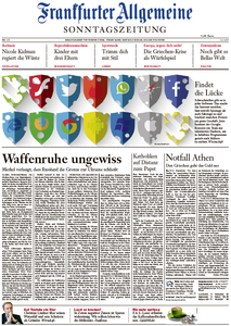 Frankfurter Allgemeine Zeitung am Sonntag, 08. Februar 2015