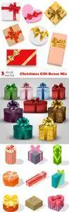 Vectors - Christmas Gift Boxes Mix