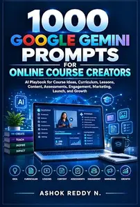 1000 Google Gemini Prompts for Online Course Creators: AI Playbook for Course Ideas, Curriculum, Lessons, Content