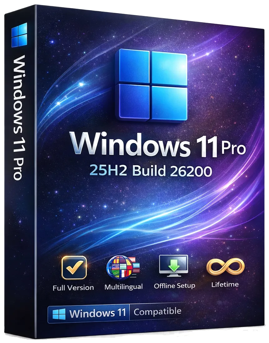 Windows 11 Pro 25H2 Build 26200.8328 (No TPM Required) Preactivated Multilingual