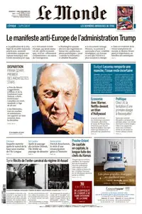 Le Monde du Dimanche 7 et Lundi 8 Décembre 2025