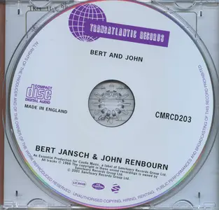 Bert Jansch & John Renbourn - Bert And John (1966) Remastered Reissue 2001