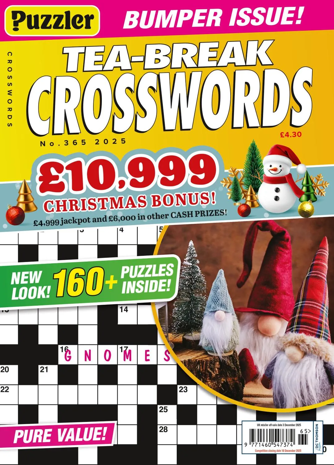 Puzzler Tea-Break Crosswords - Issue 365 2025