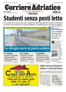 Corriere Adriatico Ancona - 26 Maggio 2025